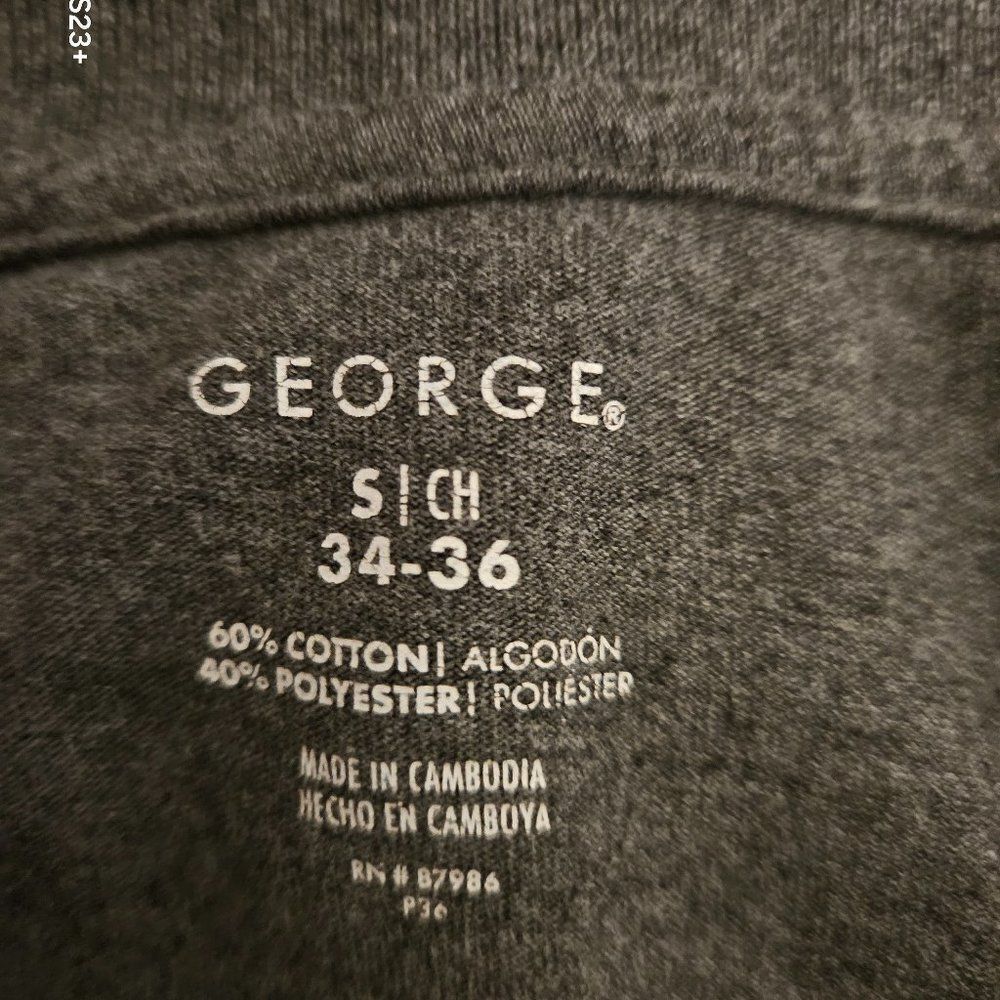 GEORGE  34-36 S  EX COND arm pit to pit 19 inch length 25  Grey - Picture 4 of 4